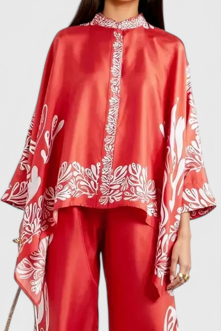 Eduarda Conjunto Floral con Manga Batwing