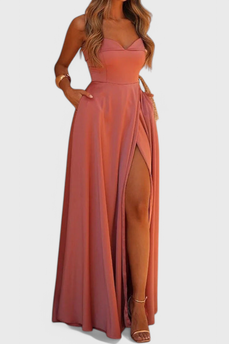 Liliane Vestido Maxi Ajustado