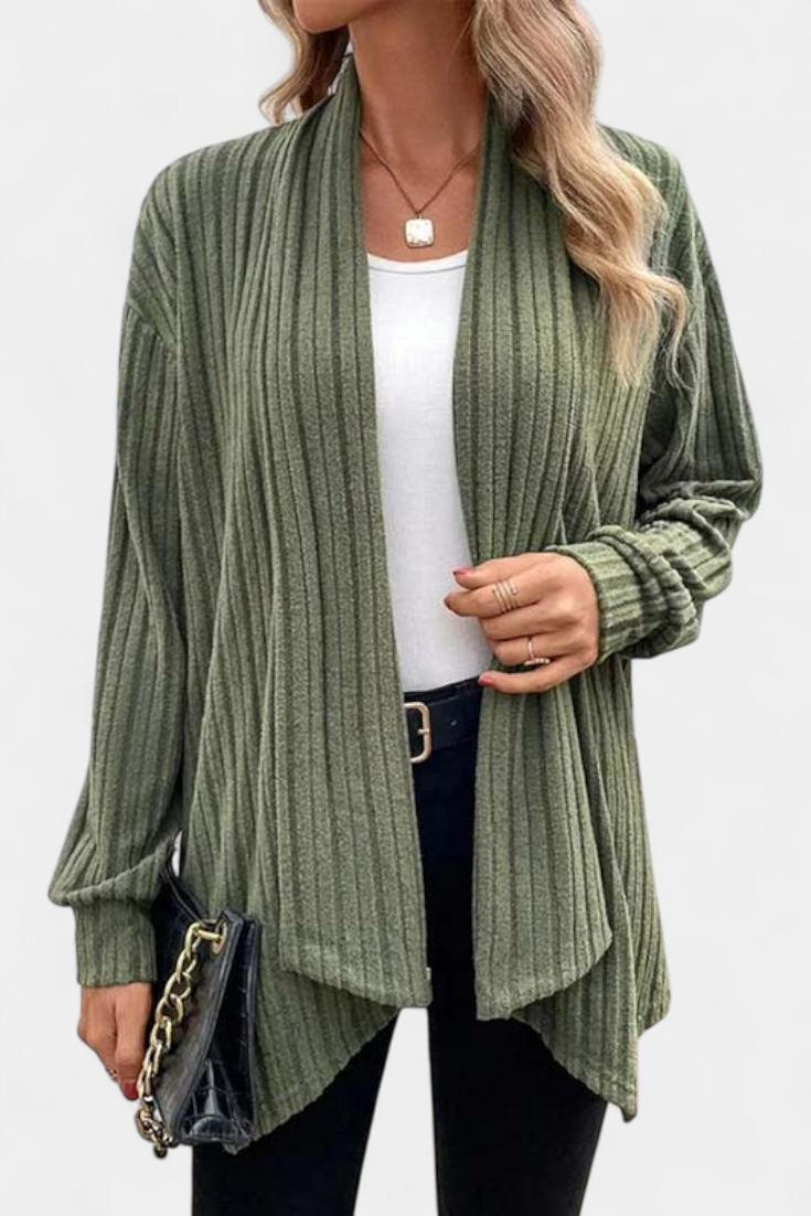 Sansel Cárdigan Casual con Capucha y Bolsillos