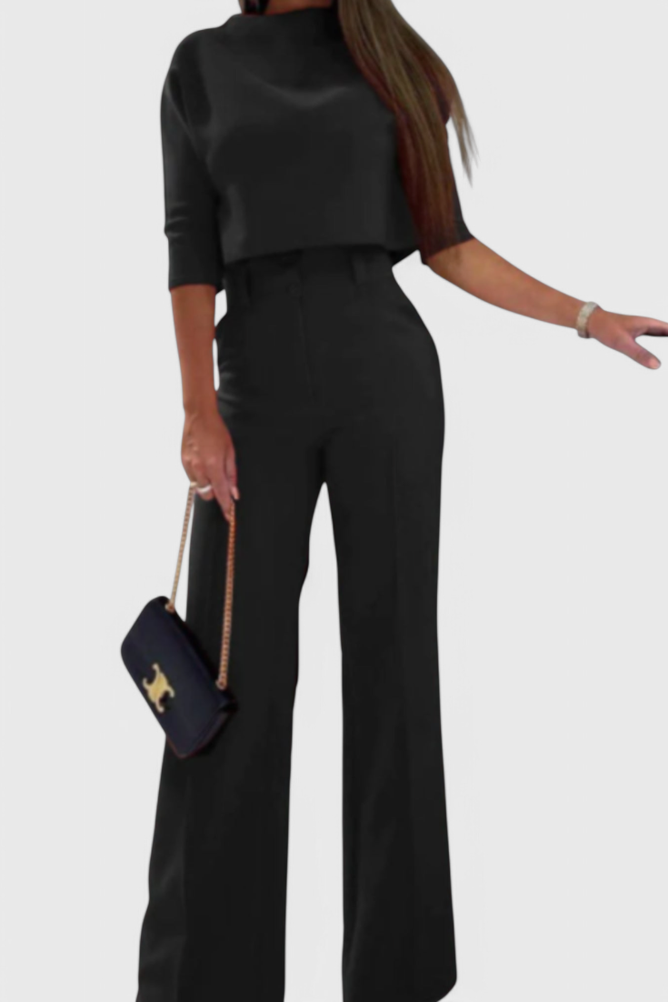 Cleo Conjunto Elegante de Pantalón y Top