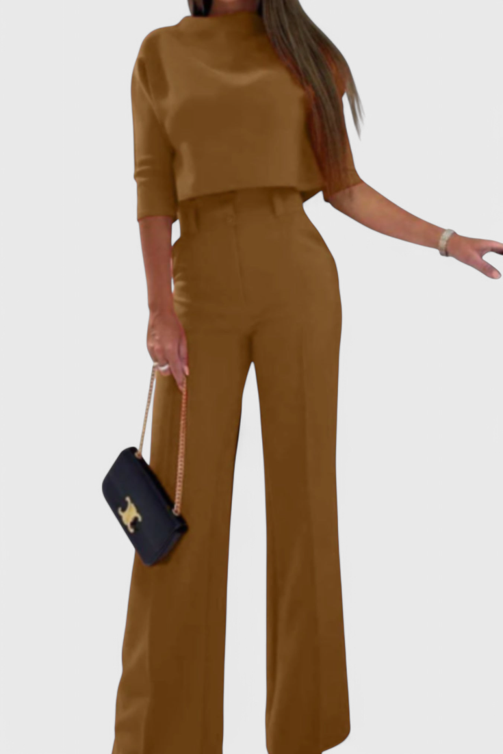 Cleo Conjunto Elegante de Pantalón y Top