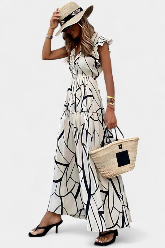 Aiden Vestido Impreso Elegante