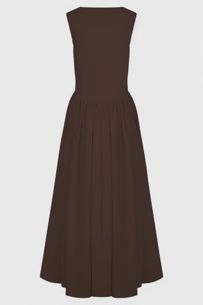 Verona Vestido Midi con Escote Cuadrado