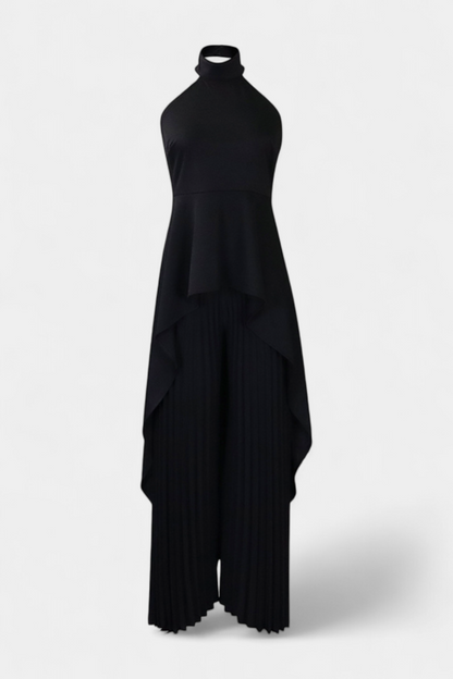 Chrysoula Conjunto Asimétrico con Pantalón Plisado