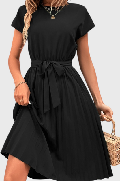 Luxie Vestido Midi Elegante de Tejido Ligero y Corte Fluido